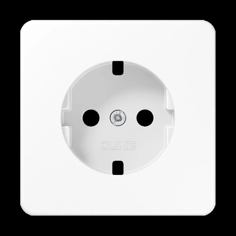 Jung Abdeckung für SCHUKO®-Steckdosen, Duroplast, Serie CD, alpinweiß CD1520PLWW