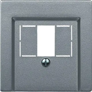 Merten Zentralplatte 297960 aluminium SYSTEM M