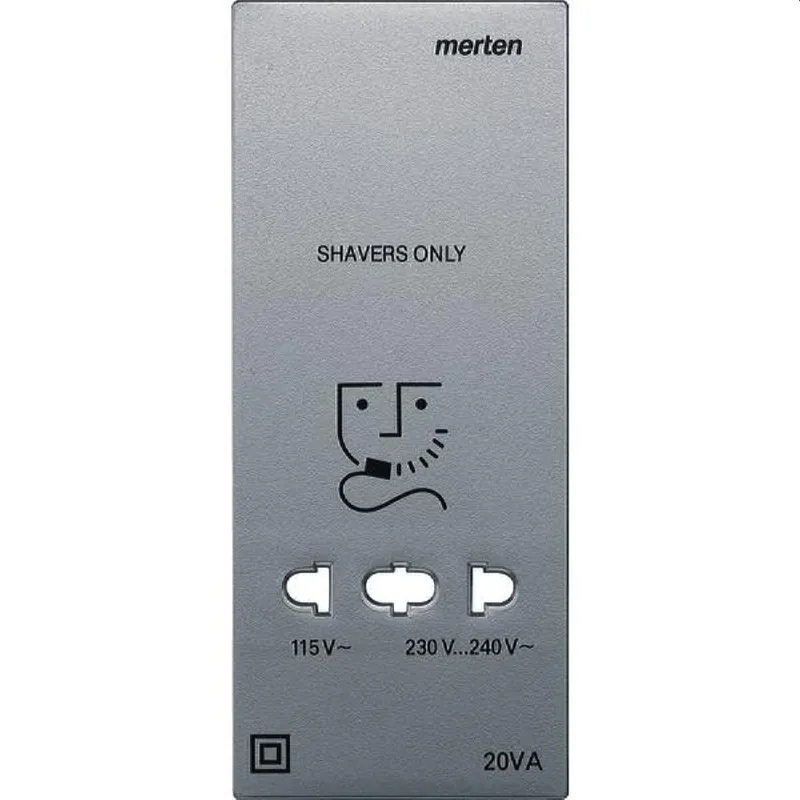 Merten Zentralplatte 213560 aluminium System M