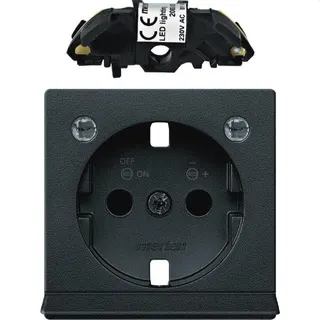 Merten Zentralplatte MEG2334-0414 anthrazit System M