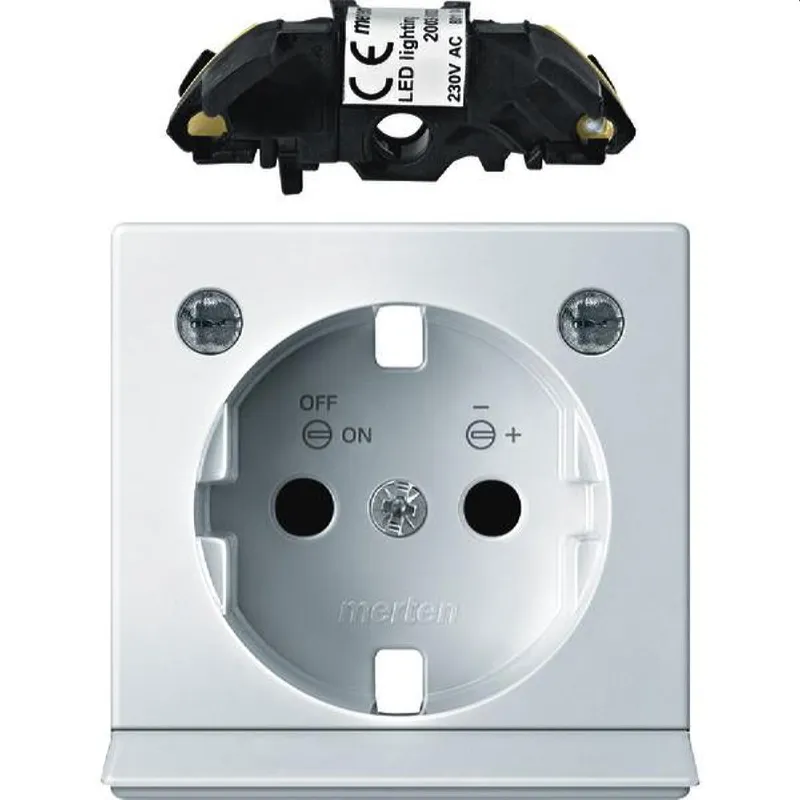 Merten Zentralplatte MEG2334-0319 polarweiss glaenzend