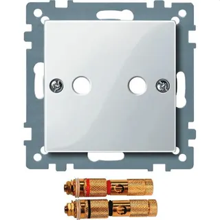 Merten Zentralplatte 468819 polarweiss glaenzend System M