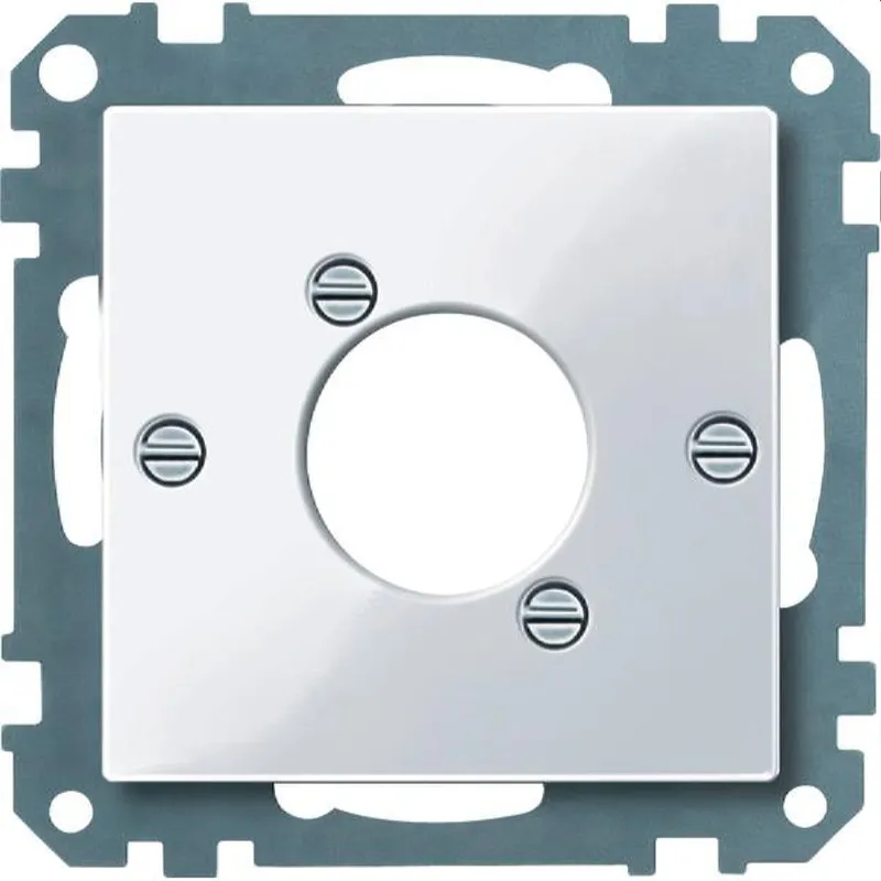 Merten Zentralplatte 468025 aktivweiss glaenzend System M