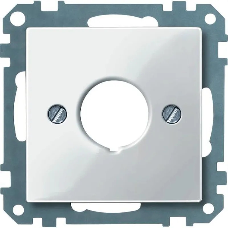 Merten Zentralplatte 393819 polarweiss glaenzend System M