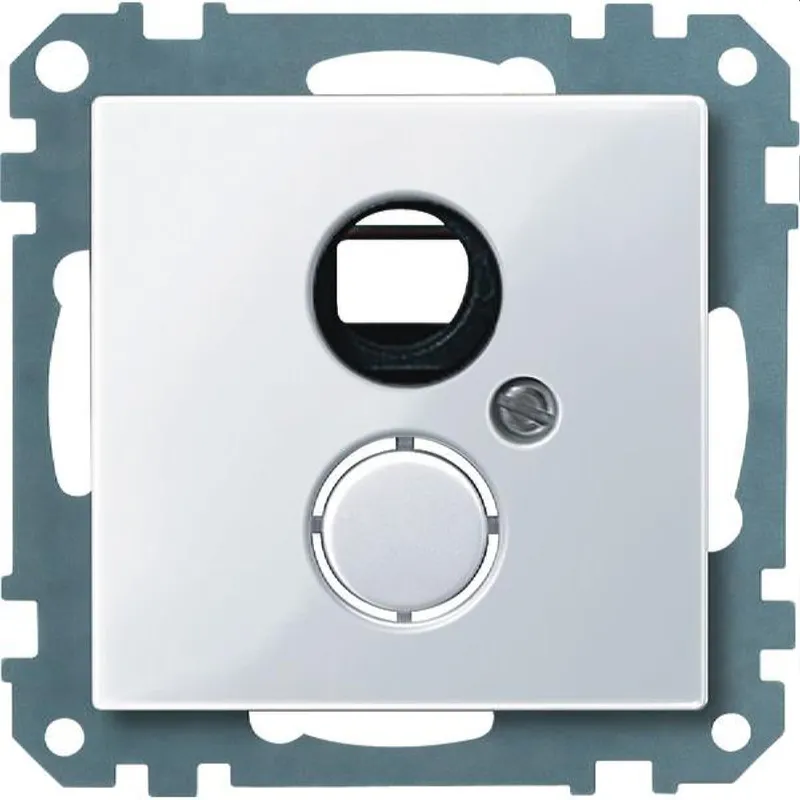 Merten Zentralplatte 469125 aktivweiss glaenzend System M