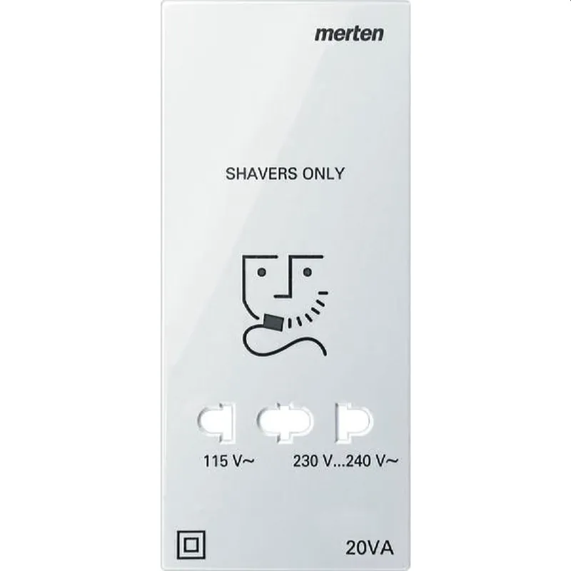 Merten Zentralplatte 213619 polarweiss glaenzend System M