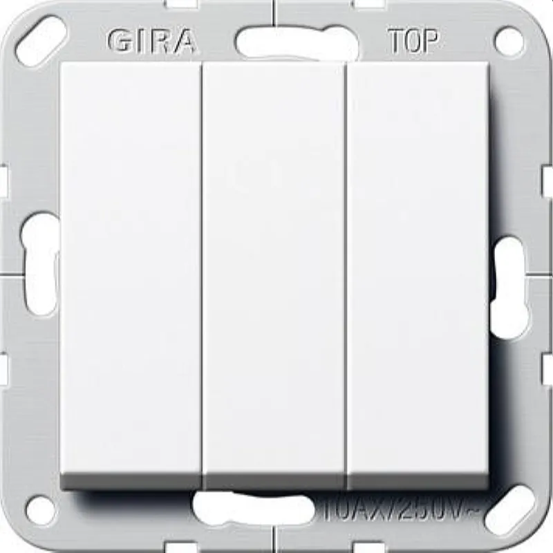 Gira Wippschalter 283203 Wechsel 3f System 55 reinweiss