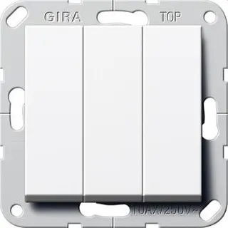 Gira Wippschalter 283203 Wechsel 3f System 55 reinweiss