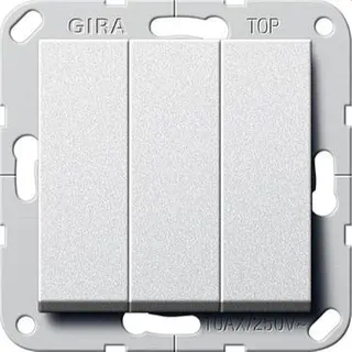 Gira Wippschalter 283226 Wechsel 3f System 55 Farbe Alu