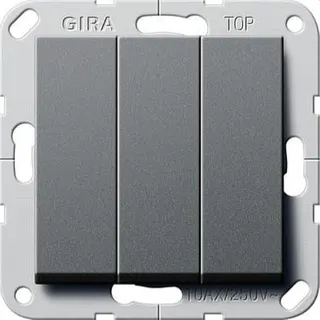 Gira Wippschalter 283228 Wechsel 3f System 55 anthrazit