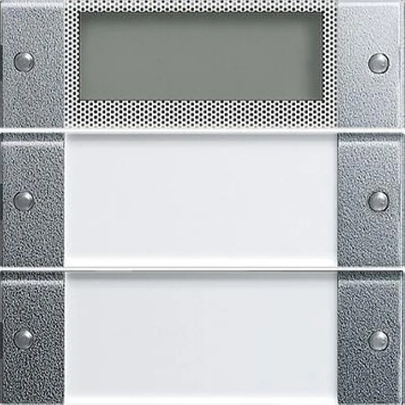 Gira Set 0214226 2fach plus m. B-Feld Alu