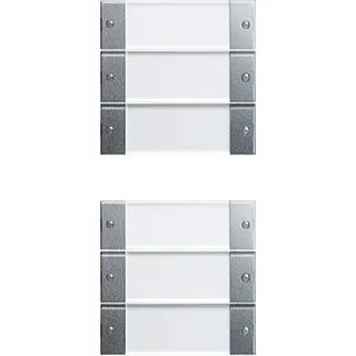 Gira Set 213626 6fach BSF System 55 Klar/F. Alu