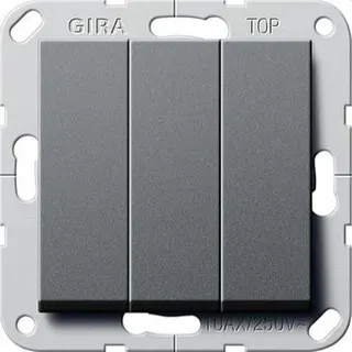 Gira Wippschalter 283028 Ein/Aus 3f System 55 anthrazit