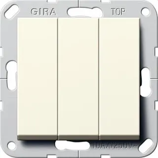 Gira Wippschalter 283001 Ein/Aus 3f System 55 cremeweiss