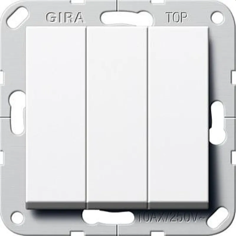 Gira Wippschalter 283003 Ein/Aus 3f System 55 reinweiss