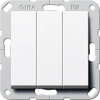 Gira Wippschalter 283003 Ein/Aus 3f System 55 reinweiss