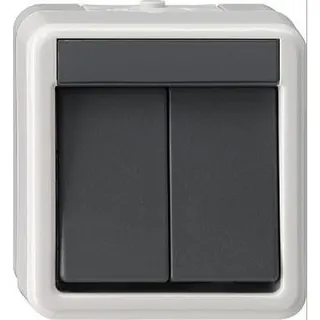 Gira Wippschalter 010530 Serienschalter WG AP grau