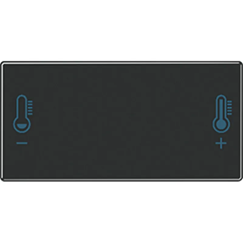 Jung Taste mit Temperatursymbol, Temperatursymbol, Serie AS/A, schwarz A409T