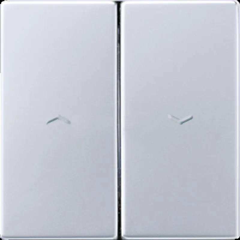 Jung Wippe 2fach, Symbol Pfeil (geprägt), Serie LS, Aluminium AL2995PP