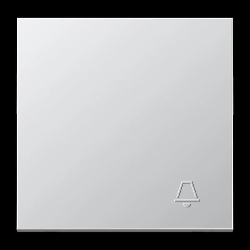 Jung Wippe 1fach, Symbol Klingel (geprägt), Serie LS, Aluminium AL2990KP