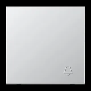 Jung Wippe 1fach, Symbol Klingel (geprägt), Serie LS, Aluminium AL2990KP