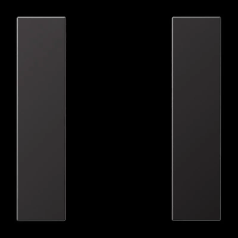 Jung Tastensatz 1fach, F50, Serie LS, dark (lackiertes Aluminium) AL2501TSAD