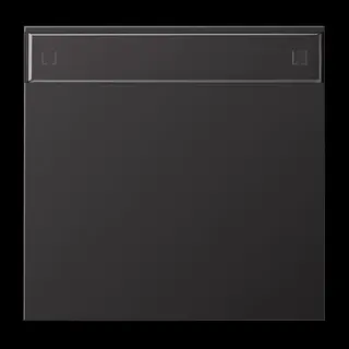 Jung Wippe 1fach, mit Schriftfeld, Aluminium lackiert, Serie LS, dark (lackiertes Aluminium) AL2990NAD