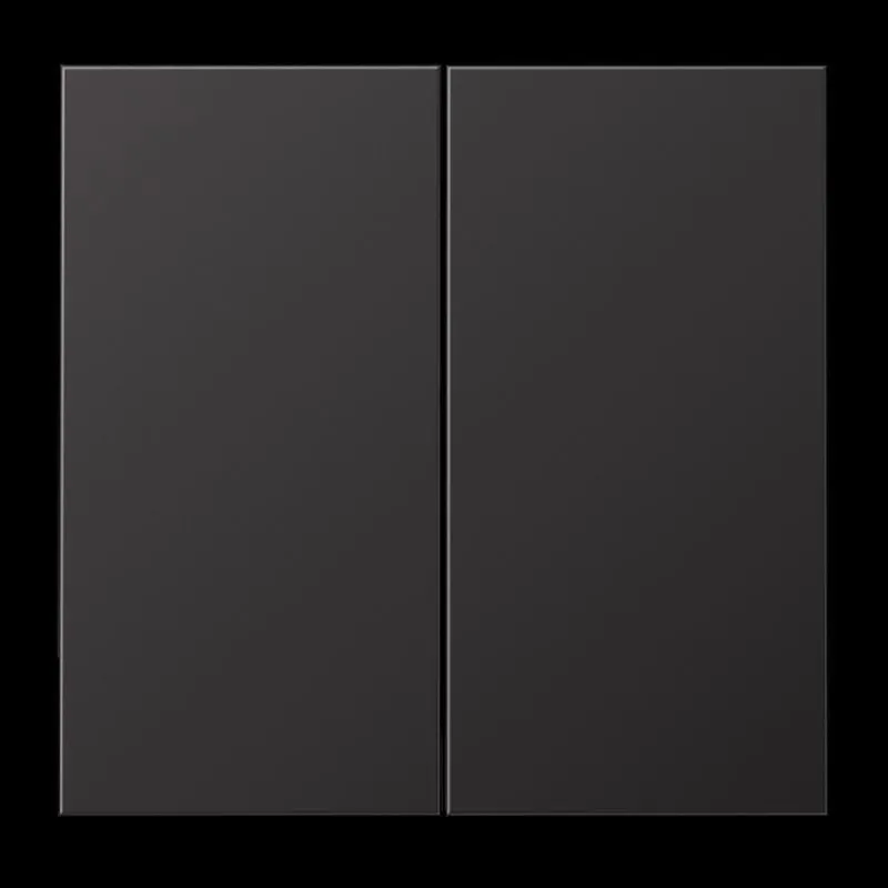 Jung Wippe 2fach, Aluminium lackiert, Serie LS, dark (lackiertes Aluminium) AL2995D