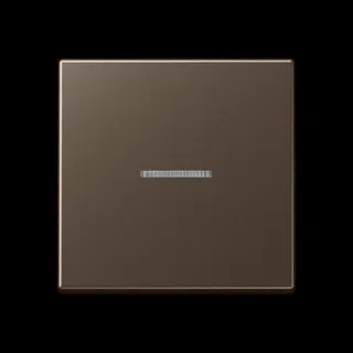 Jung Wippe 1fach mit Lichtleiter, Serie A, mokka A590KO5MO