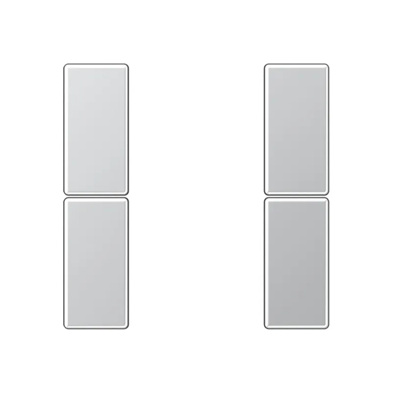 Jung Tastensatz 2fach, F50, Serie A, aluminium A502TSAAL