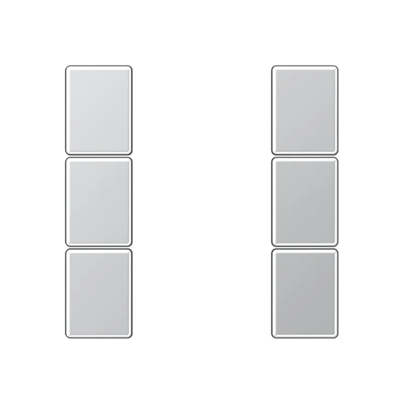 Jung Tastensatz 3fach, F50, Serie A, aluminium A503TSAAL