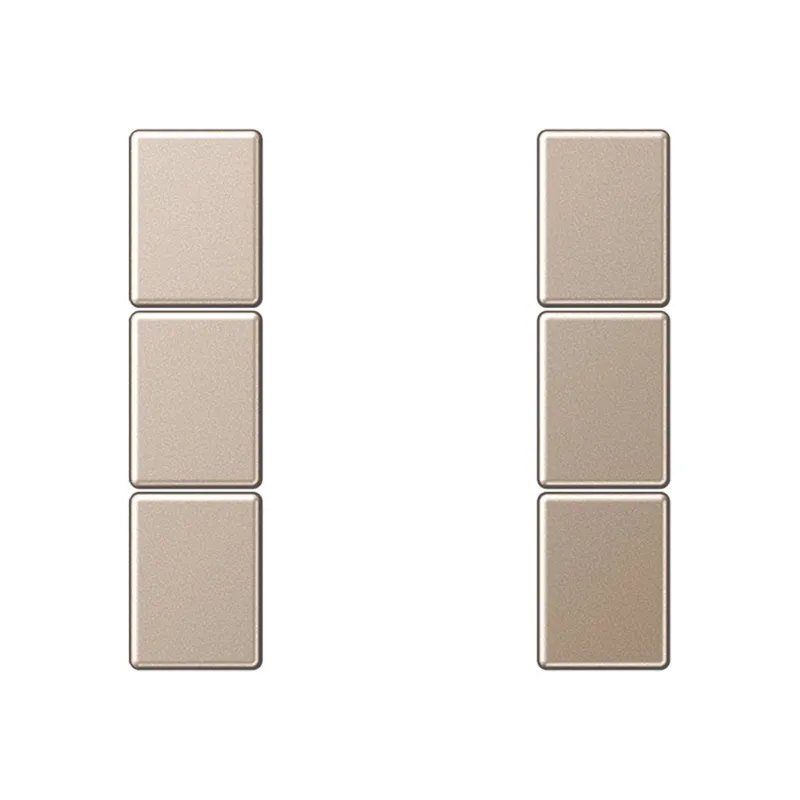 Jung Tastensatz 3fach, F50, Serie A, champagner A503TSACH