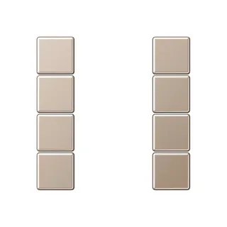 Jung Tastensatz 4fach, F50, Serie A, champagner A504TSACH