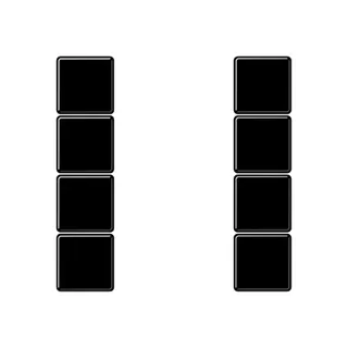 Jung Tastensatz 4fach, F50, Serie A, schwarz A504TSASW