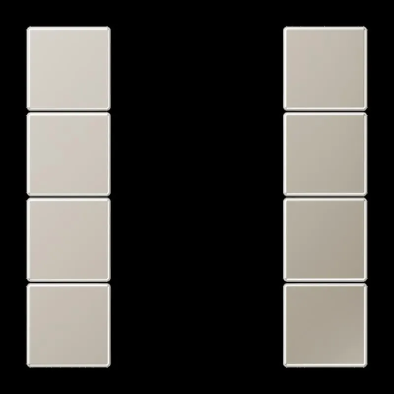 Jung Tastensatz 4fach, F50, Serie LS, Edelstahl ES2504TSA