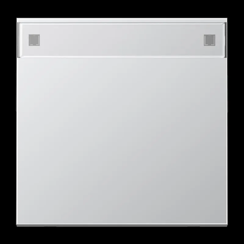 Jung Wippe 1fach, mit Schriftfeld, Serie LS, Aluminium AL2990NA