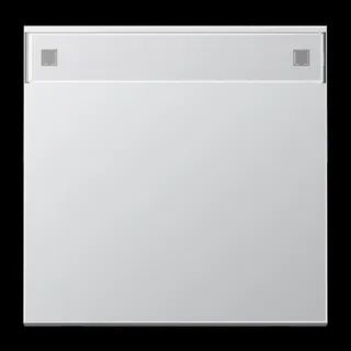 Jung Wippe 1fach, mit Schriftfeld, Serie LS, Aluminium AL2990NA