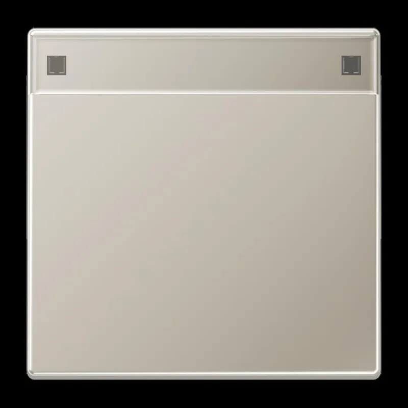 Jung Wippe 1fach, mit Schriftfeld, Serie LS, Edelstahl ES2990NA