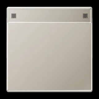 Jung Wippe 1fach, mit Schriftfeld, Serie LS, Edelstahl ES2990NA