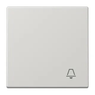 Jung Wippe 1fach, Symbol Klingel, Duroplast, Serie LS, lichtgrau LS990KLG