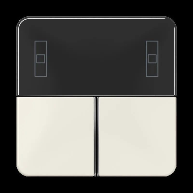 Jung Tastensatz 3fach, F40 Raumcontroller, Serie CD, weiß CD4093TSA