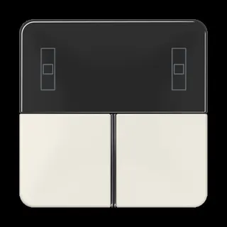 Jung Tastensatz 3fach, F40 Raumcontroller, Serie CD, weiß CD4093TSA