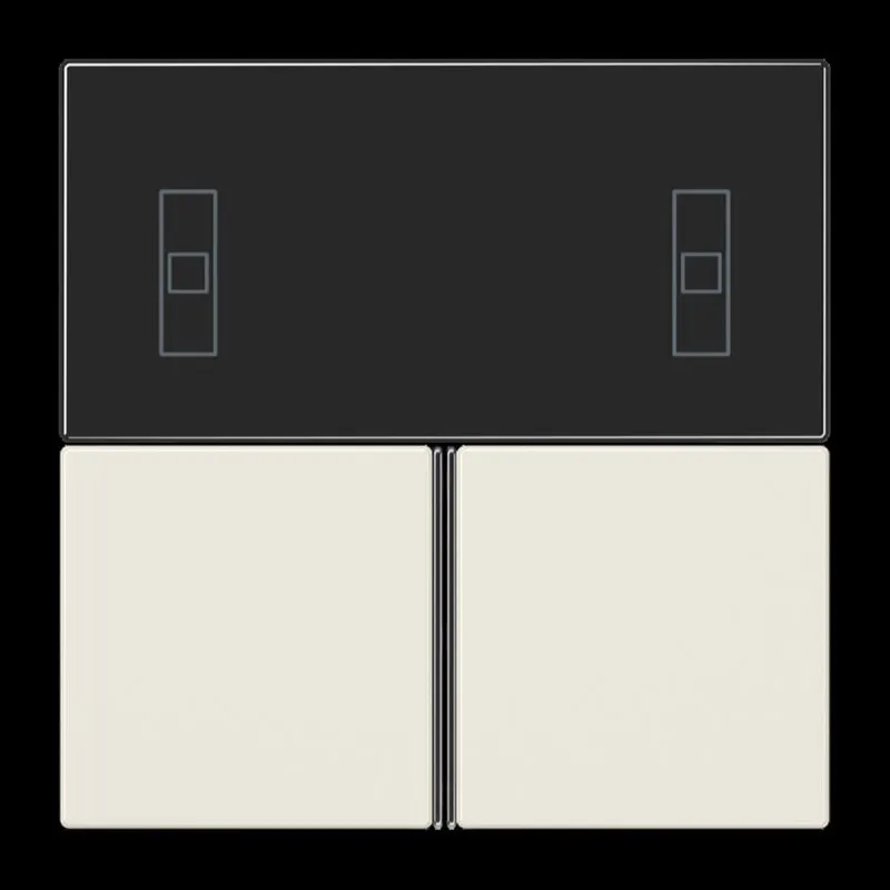 Jung Tastensatz 3fach, F40 Raumcontroller, Serie LS, weiß LS4093TSA