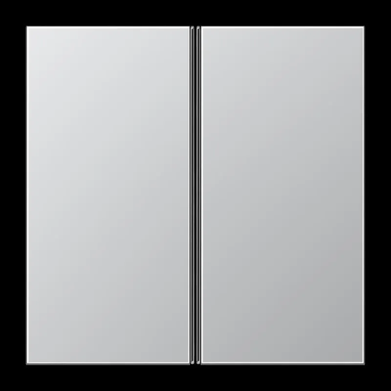 Jung Tastensatz 2fach, F40, Serie LS, Aluminium AL2402TSA