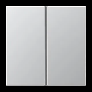 Jung Tastensatz 2fach, F40, Serie LS, Aluminium AL2402TSA