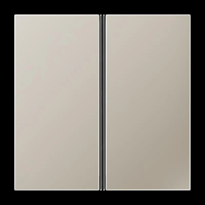 Jung Tastensatz 2fach, F40, Serie LS, Edelstahl ES2402TSA