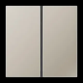 Jung Tastensatz 2fach, F40, Serie LS, Edelstahl ES2402TSA