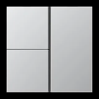 Jung Tastensatz 3fach, F40, Serie LS, Aluminium AL2403TSA