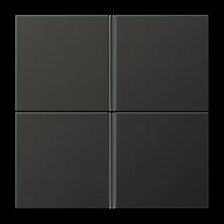 Jung Tastensatz 4fach, F40, Serie LS, anthrazit (lackiertes Aluminium) AL2404TSAAN