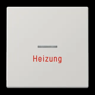 Jung Wippe 1fach mit Lichtleiter, Heizung, Duroplast, Serie LS, lichtgrau LS990HLG